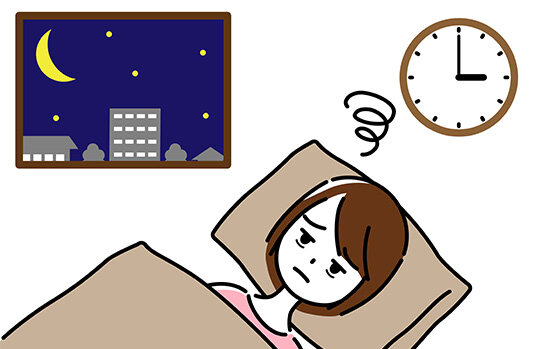 睡眠や食生活の変調がある