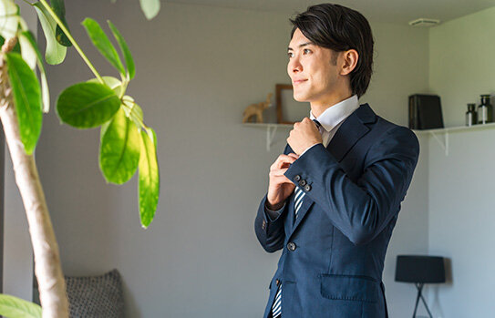 身だしなみを整える