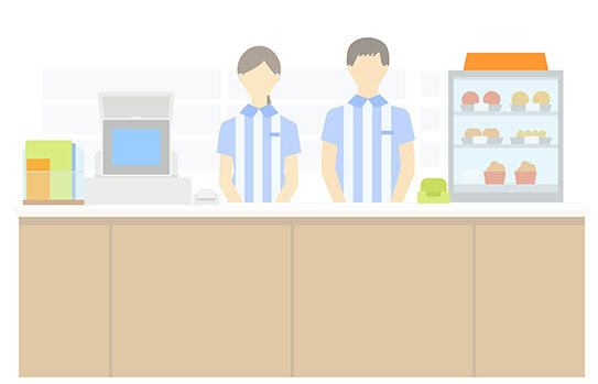 コンビニスタッフ