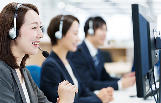 コールセンターのスタッフ