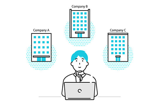 自ら企業に営業をかける