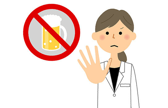 前日のアルコールやエナジードリンクは避ける